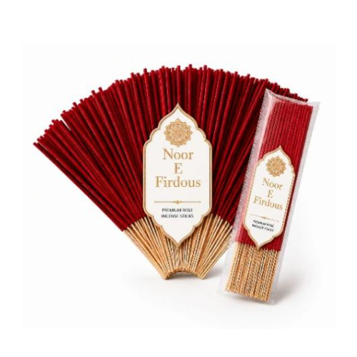 Incense Sticks with Face Design Holder – Rose & Lavender