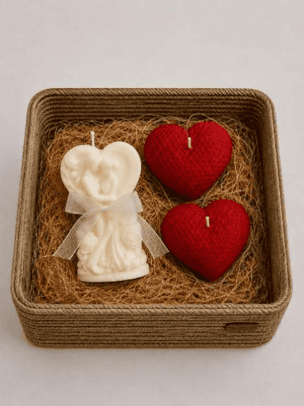 Love in Bloom Molded Candle Set