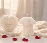 Garden Of Hearts Molded Candle Set