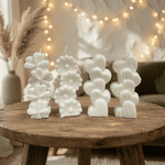 Petal & Heart Pillar Molded Candle