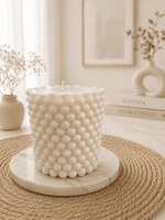 Pearl Glow Molded Candle