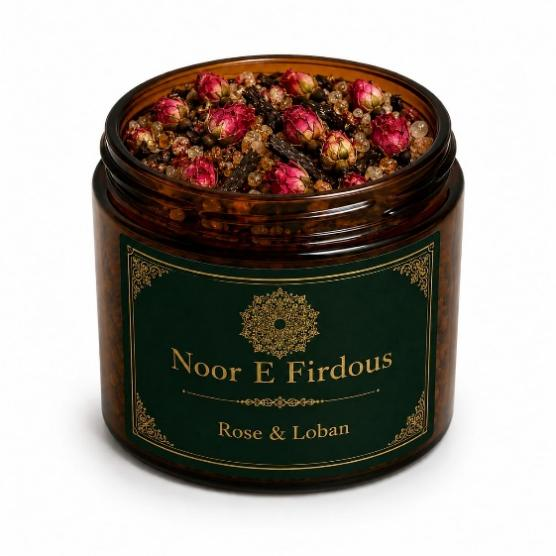 Fresh Rose & Loban Bakhoor - 25g