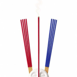Incense Sticks with Face Design Holder - Rose & Lavender