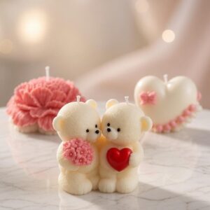 Three Glow Pack Molded Candle Set - Pure Charm Collection