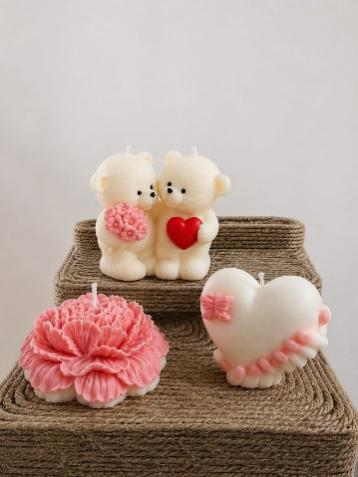 Three Glow Pack Molded Candle Set - Pure Charm Collection - Image 2